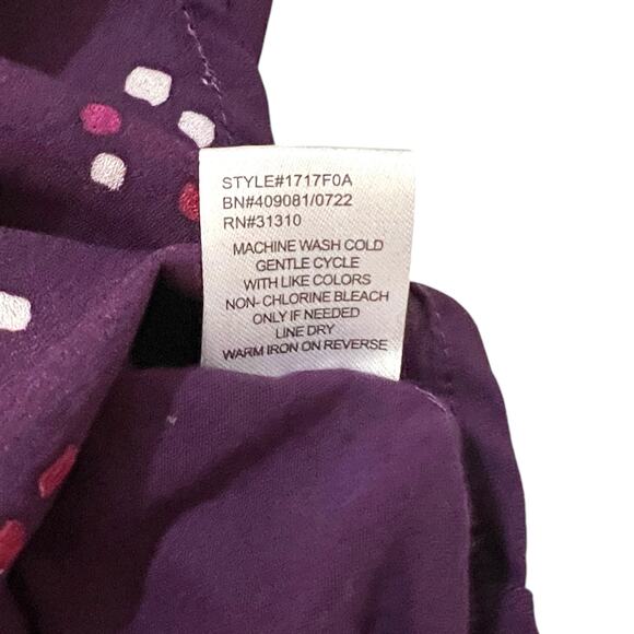 Fortune + Ivy Medium Collyn Mixed Material Blouse - Stitch Fix 3/4 Tie Sleeve - Picture 9 of 12